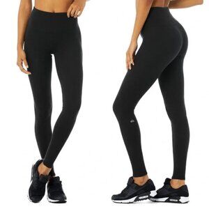 Alo Yoga Micro Waffle Low Key Legging Black
